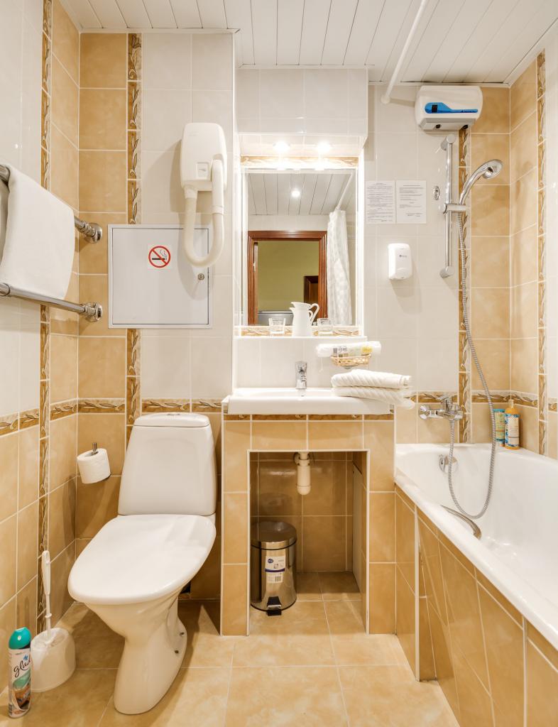 ванная комната в однокомнатных апартаментах