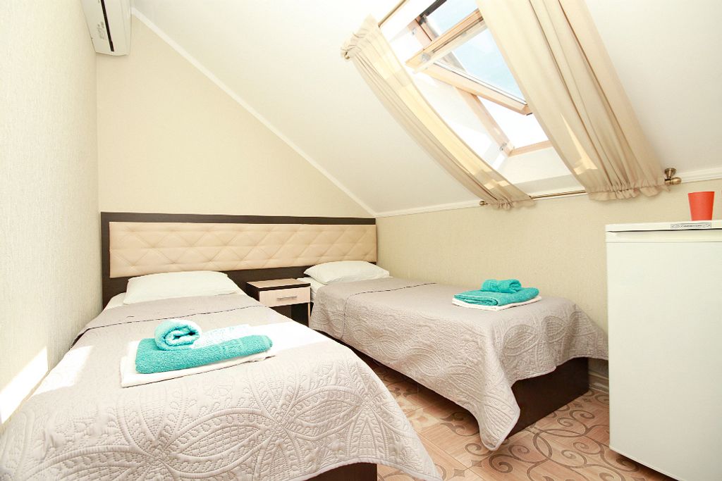 Двухместный номер с 1 кроватью стандарт в мансарде