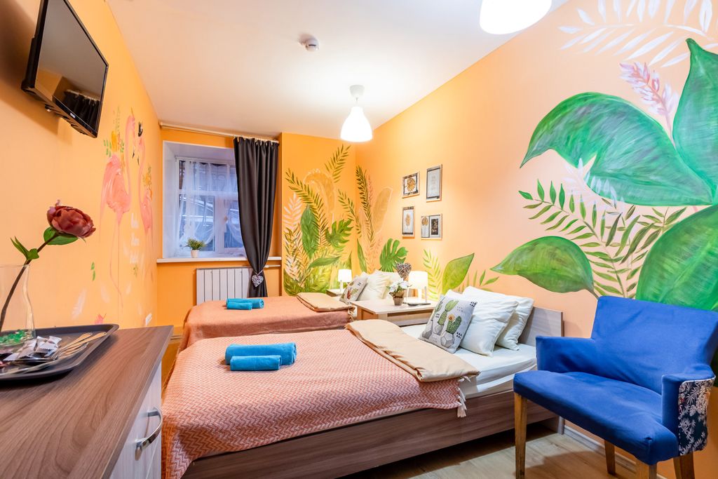 Двухместный номер с 2 отдельными кроватями или одной двуспальной кроватью