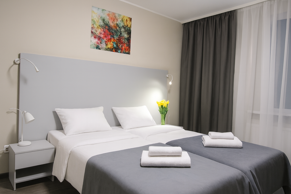 Трёхместный уютные апартаменты в новом ЖК Like