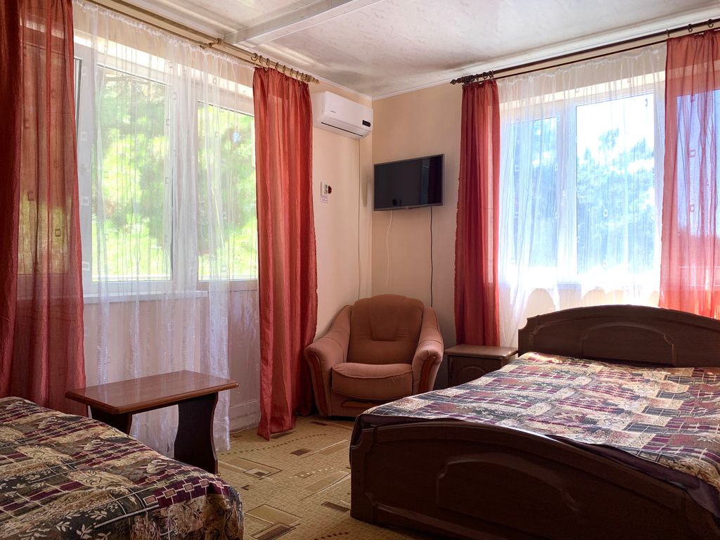 Четырёхместный номер стандарт с видом на горы