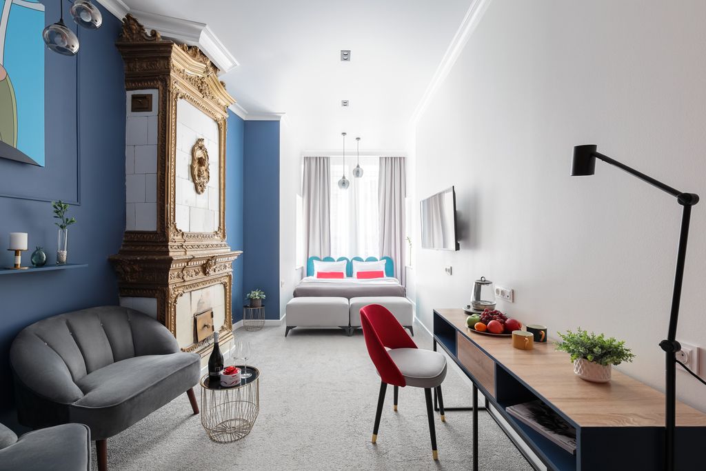 Двухместный номер с 1 кроватью люкс с сауной