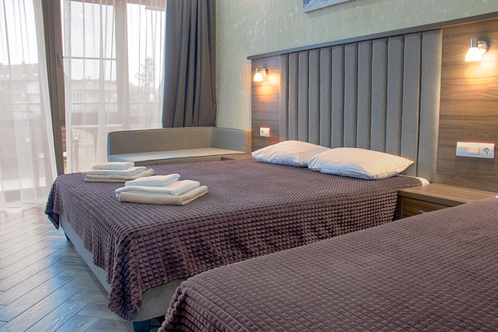 Двухместный номер с 1 кроватью стандарт с балконом