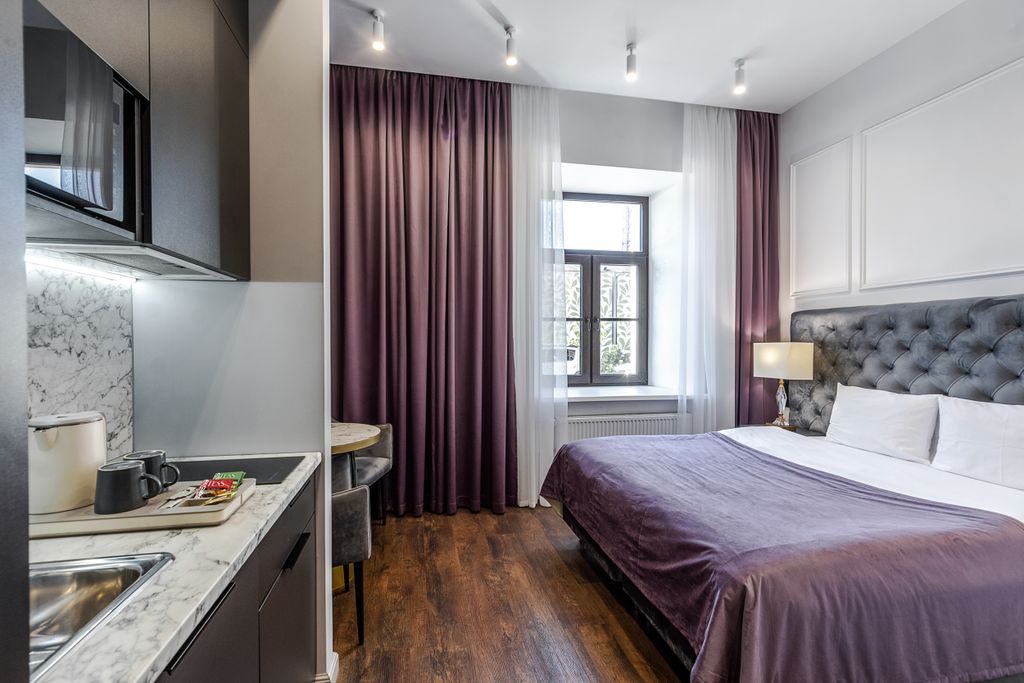 Двухместный номер с 1 кроватью категории стандарт в дизайнерском отеле