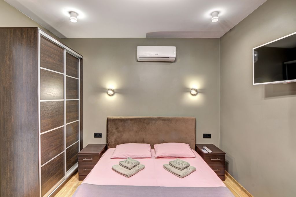 Двухместный номер с 1 кроватью с двуспальной кроватью, с удобствами