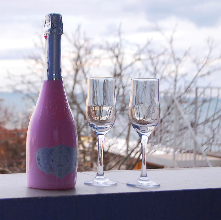 Апартаменты студия с кухней и балконом