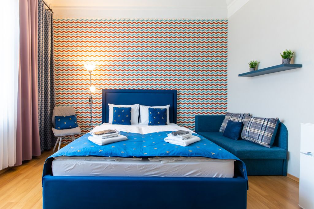 Двухместный номер с 1 кроватью улучшенный с видом на город