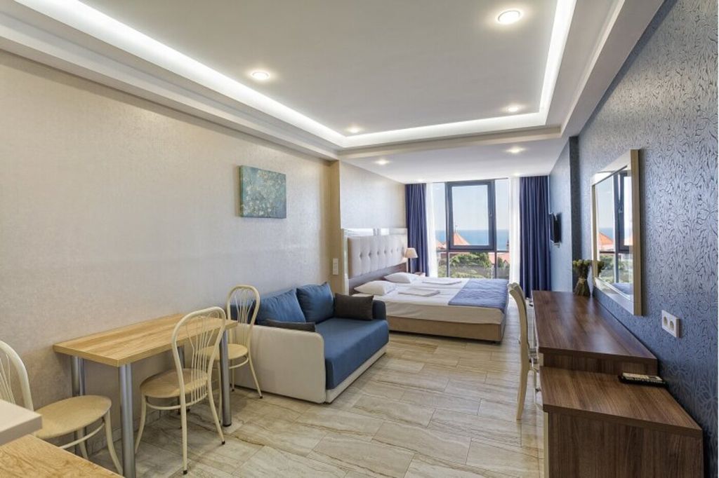 Двухместный с 1 кроватью 405 полулюкс с кухней и видом на море