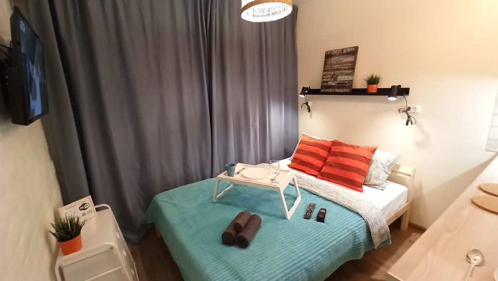 Двухместный с 1 кроватью Уютная студия возле ЖД Вокзала