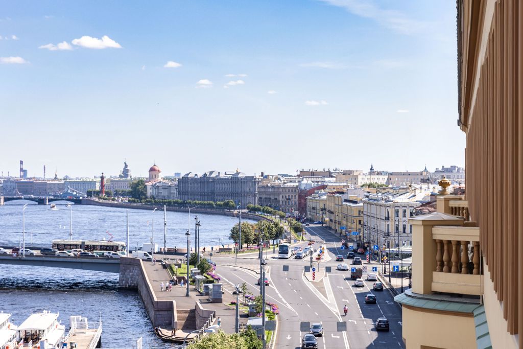 Двухместный номер с 2 отдельными кроватями двухместный номер с двумя кроватями стандарт с балконом | Вид на Неву