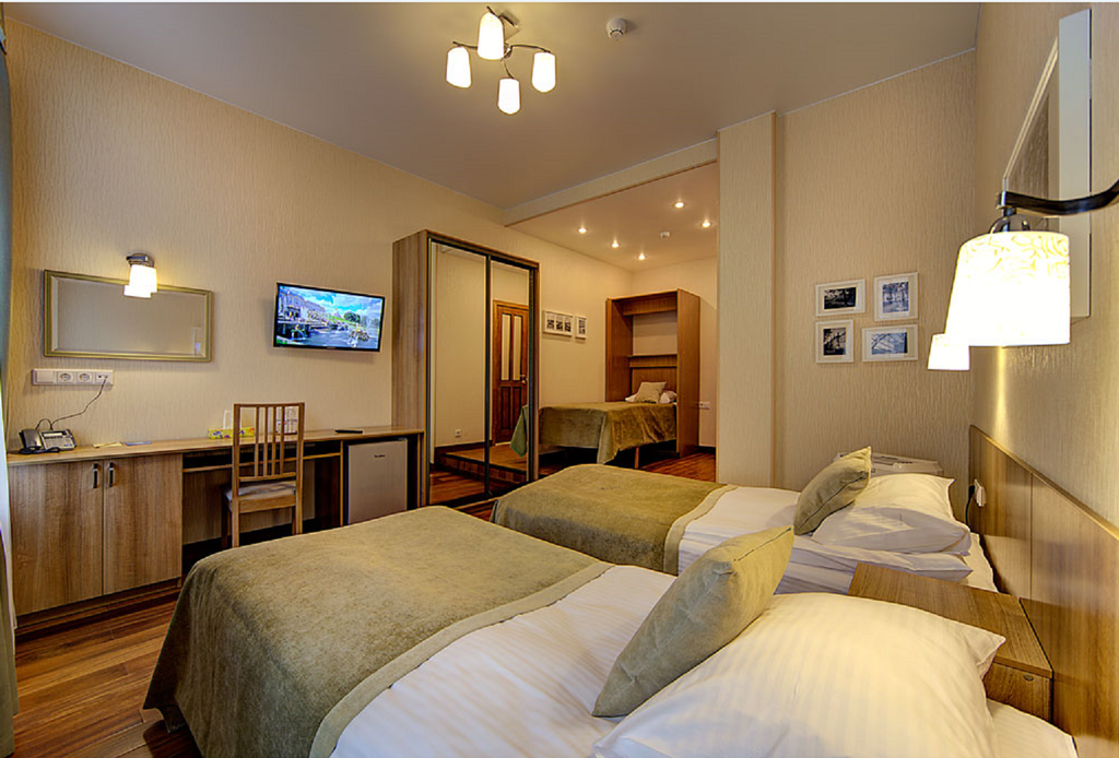 Трёхместный номер Трехместный номер с тремя раздельными кроватями