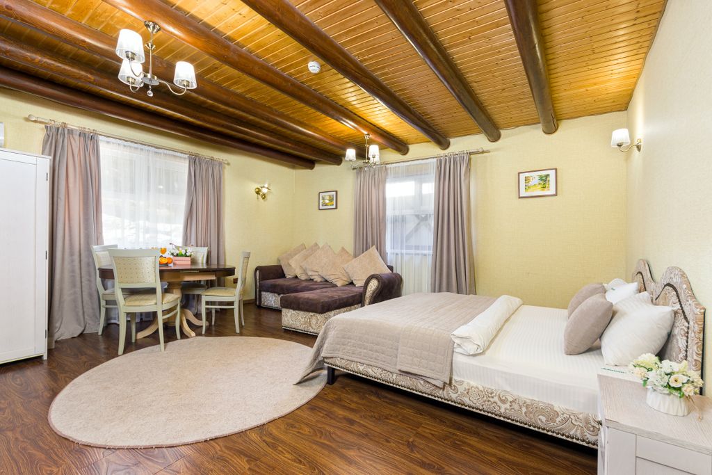 Двухместный номер с 2 отдельными кроватями улучшенный с видом на горы