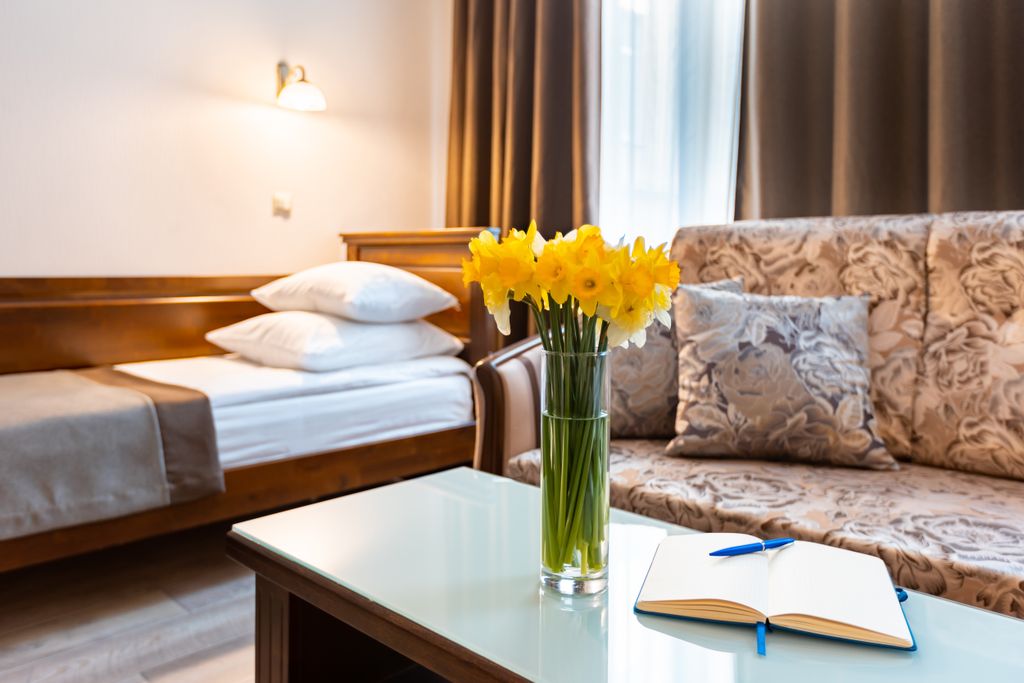 Трёхместный номер улучшенный с видом на город