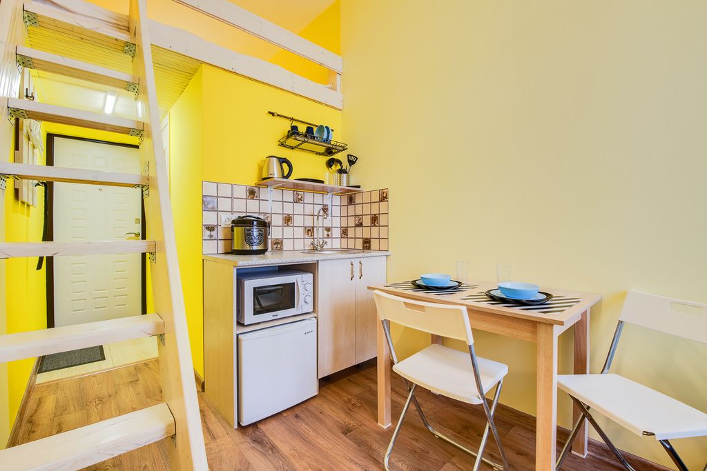 Двухместный номер с 1 кроватью Двухъярусная мини-студия в самом центре