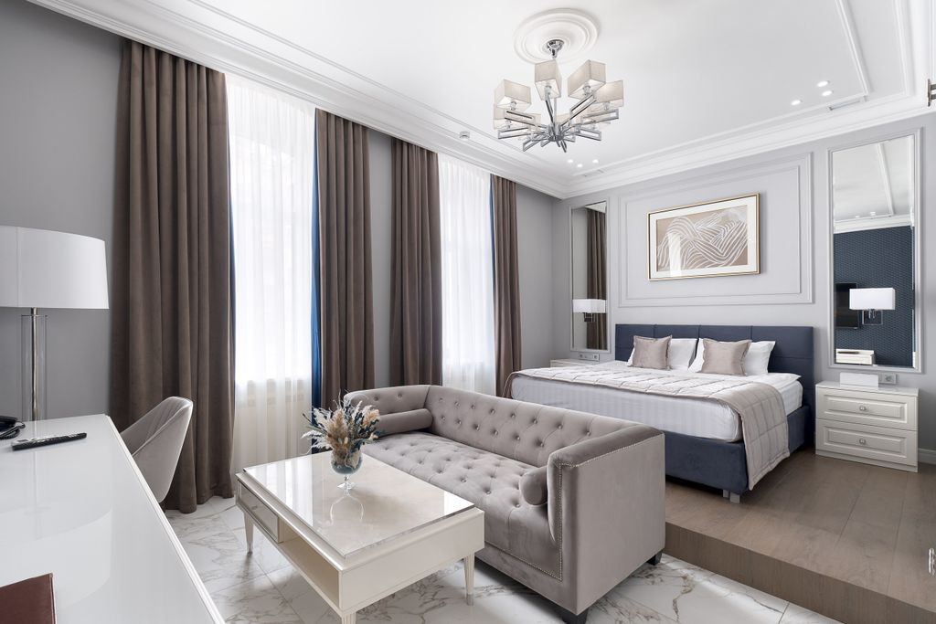 Двухместный номер с 1 кроватью люкс с гидромассажной ванной