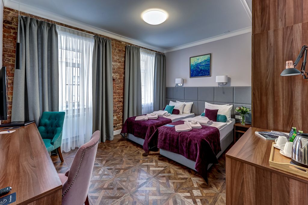 Двухместный номер с 2 отдельными кроватями Комфорт с двумя раздельными кроватями