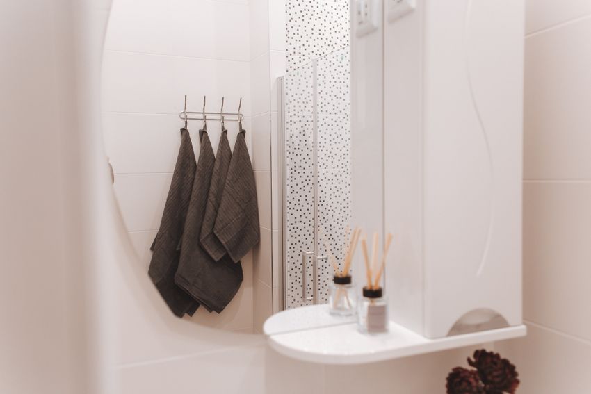 Светлый интерьер ванной