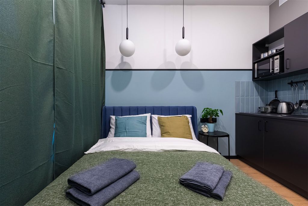 Двухместный номер с 1 кроватью Стандарт с 1 двуспальной кроватью