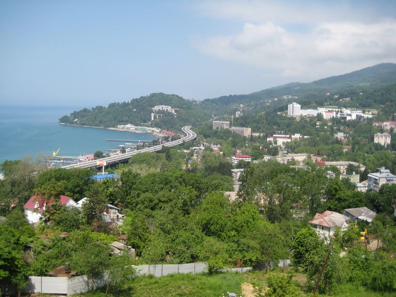 Вид на Хосту и мыс Видный