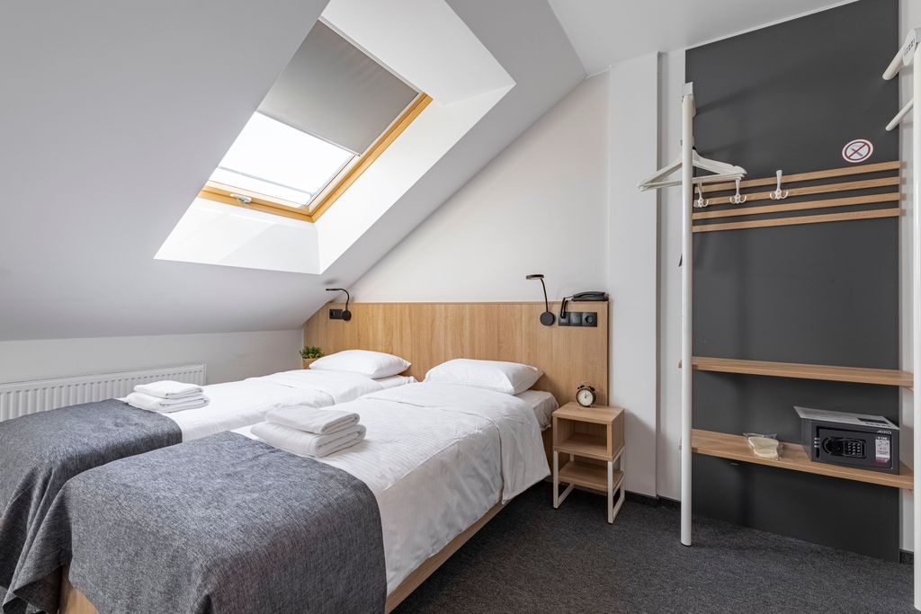 Двухместный номер с 2 отдельными кроватями Mansarda comfort с кондиционером