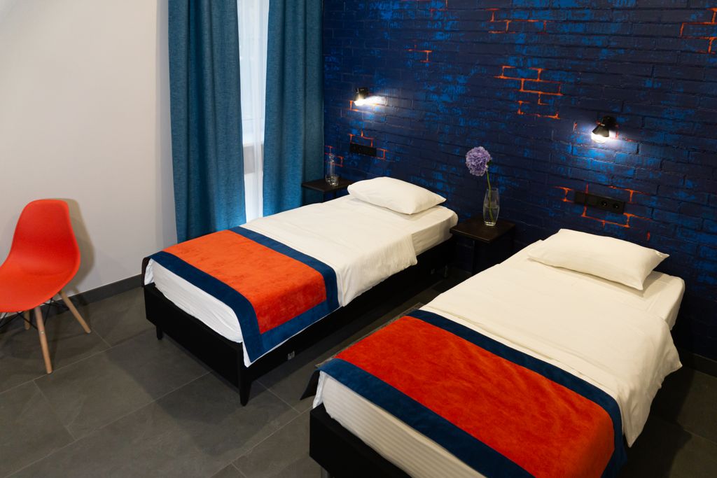 Двухместный номер с 2 отдельными кроватями стандарт с видом на город