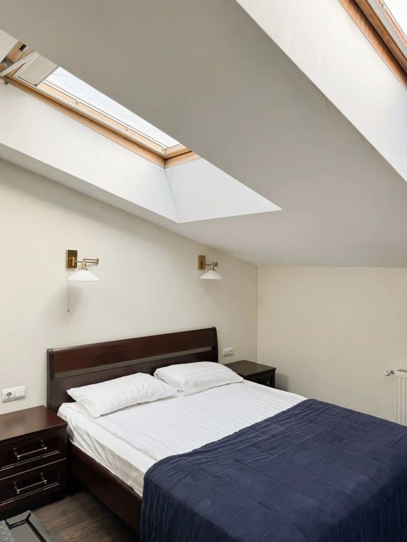 Двухместный номер с 1 кроватью стандарт с мансардными окнами