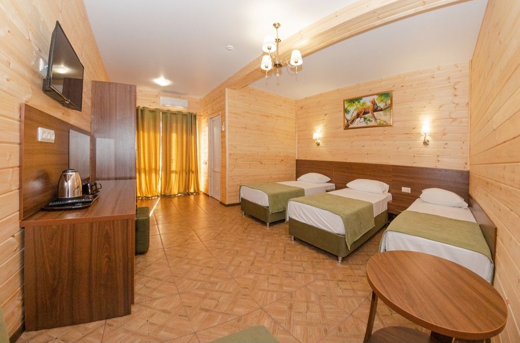 Трёхместный номер Комфорт с террасой