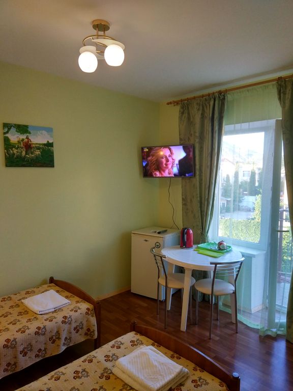 Двухместный номер с 2 отдельными кроватями с балконом и 2 отдельными кроватями