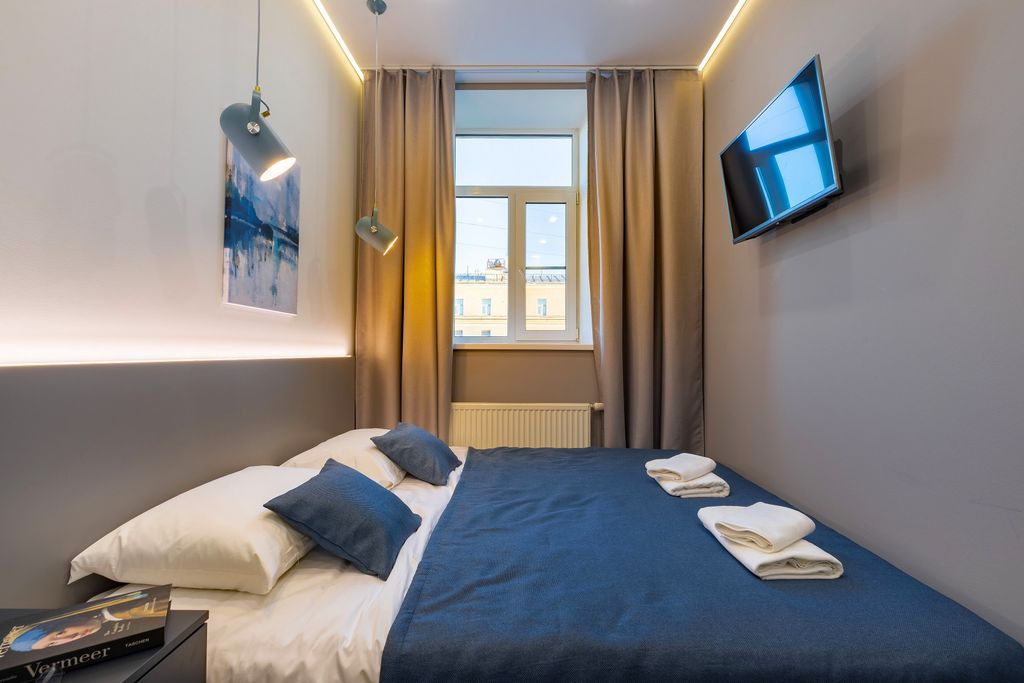 Апартаменты стандарт с 1 двуспальной кроватью