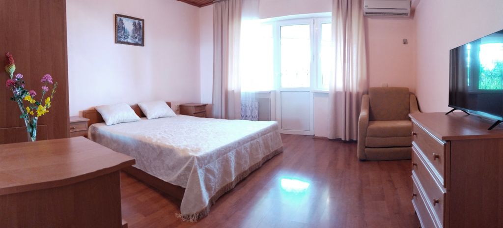 Двухместный номер с 1 кроватью с прямым видом на море и мини-кухней