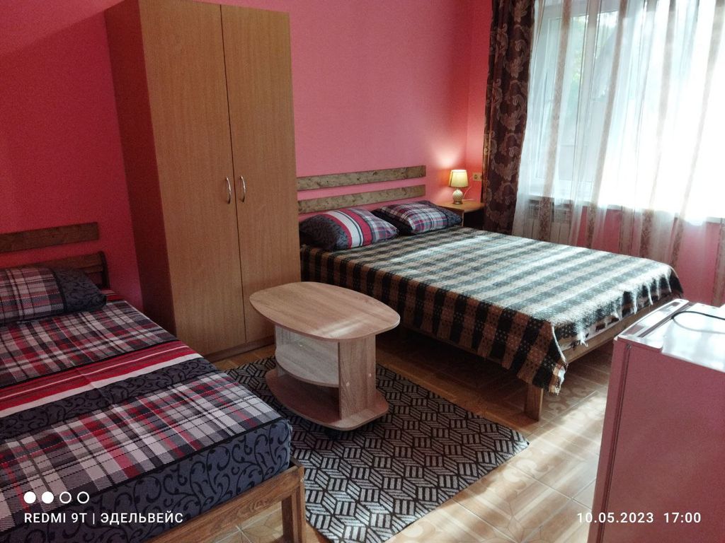 Трёхместный номер стандарт с видом на горы