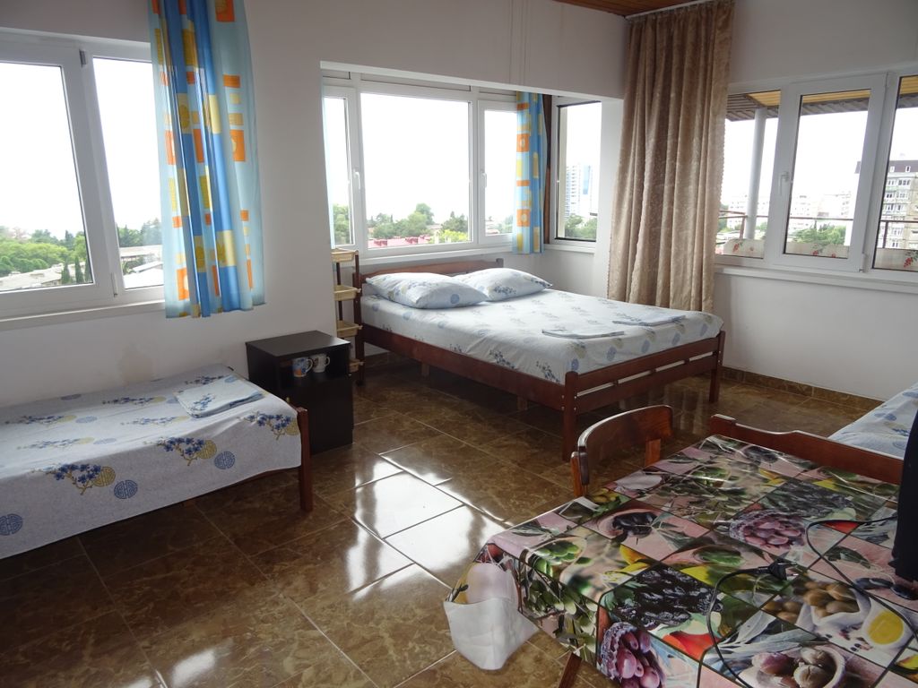 Четырёхместный номер стандарт с видом на море