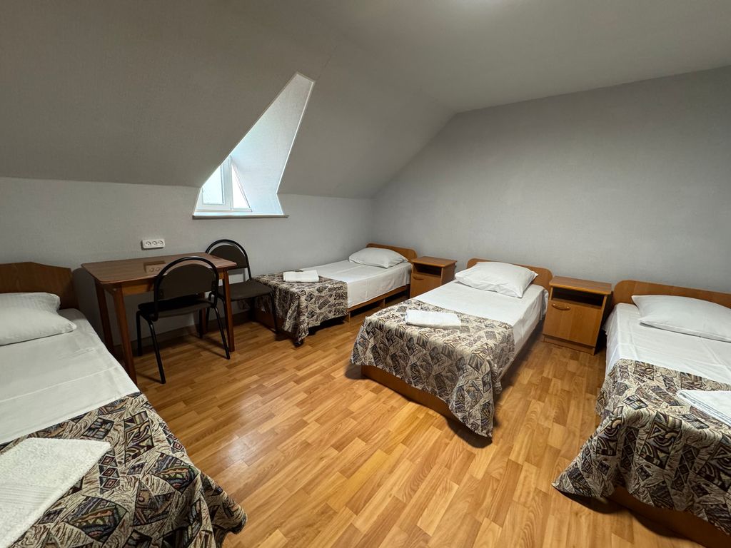 Семейный номер с общей ванной комнатой, без кондиционера