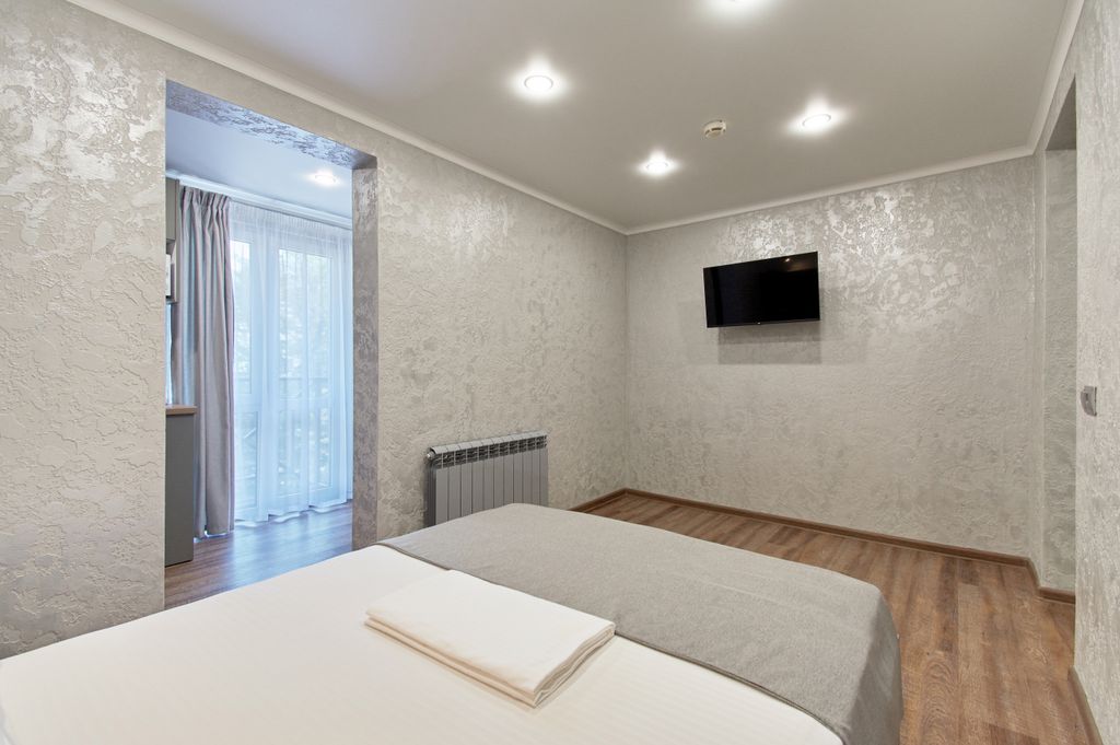 Двухместный номер с 1 кроватью Студио с французским балконом, кухней и видом на горы