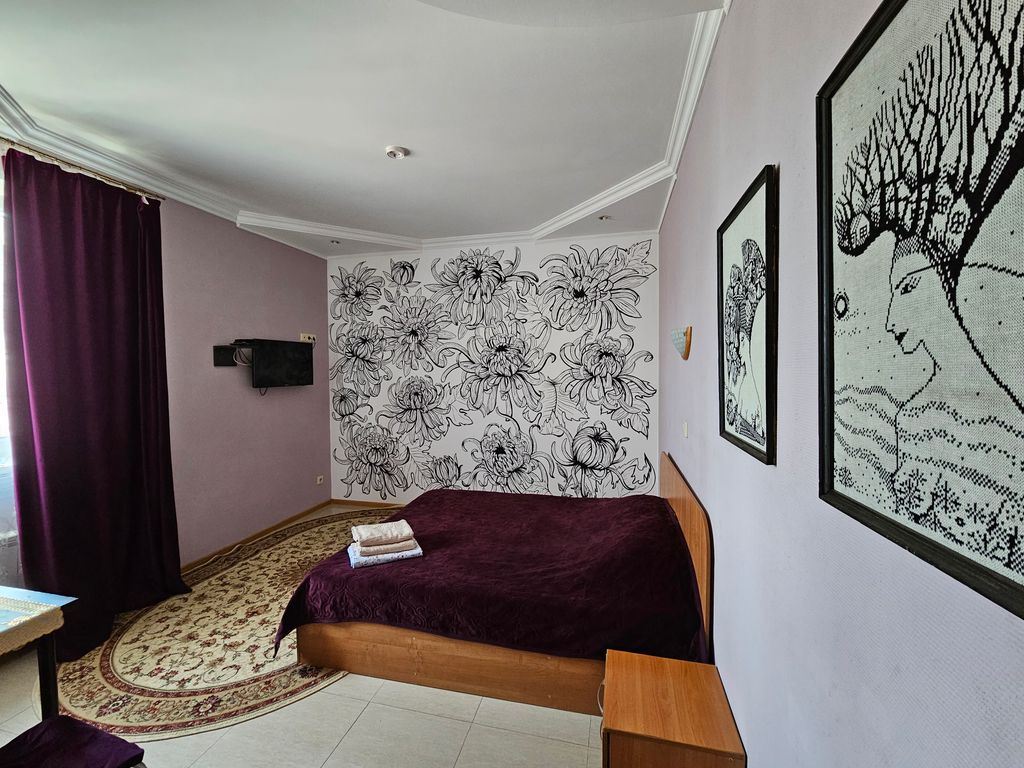 Двухместный номер с 1 кроватью цветы