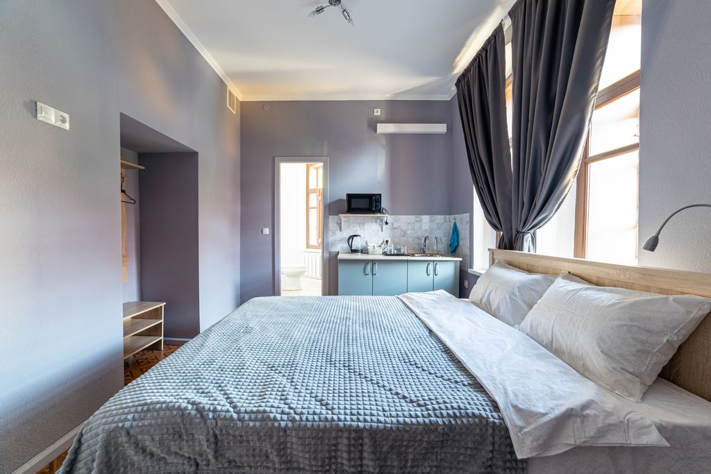 Двухместный номер с 1 кроватью с кондиционером, без TV