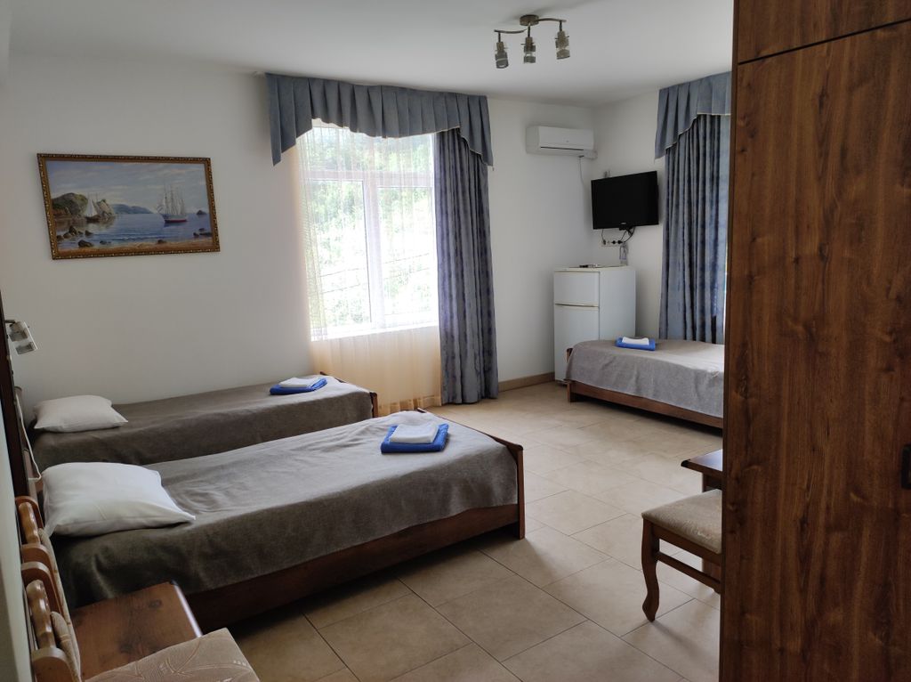 Трёхместный номер стандарт с видом на горы