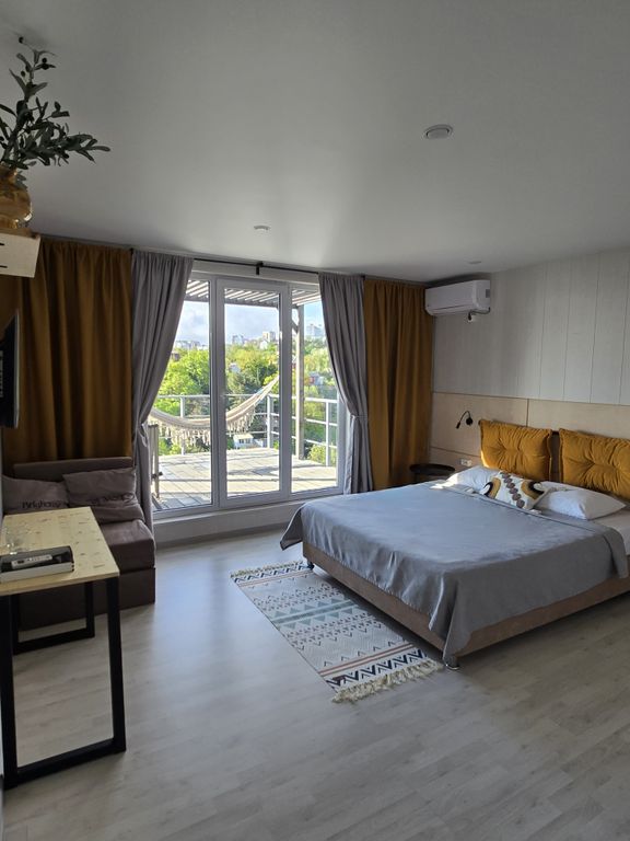 Двухместный номер с 1 кроватью Стандарт с террасой и видом на море