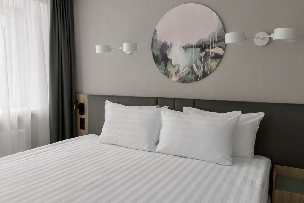 Двухместный номер с 1 кроватью улучшенный с видом на город