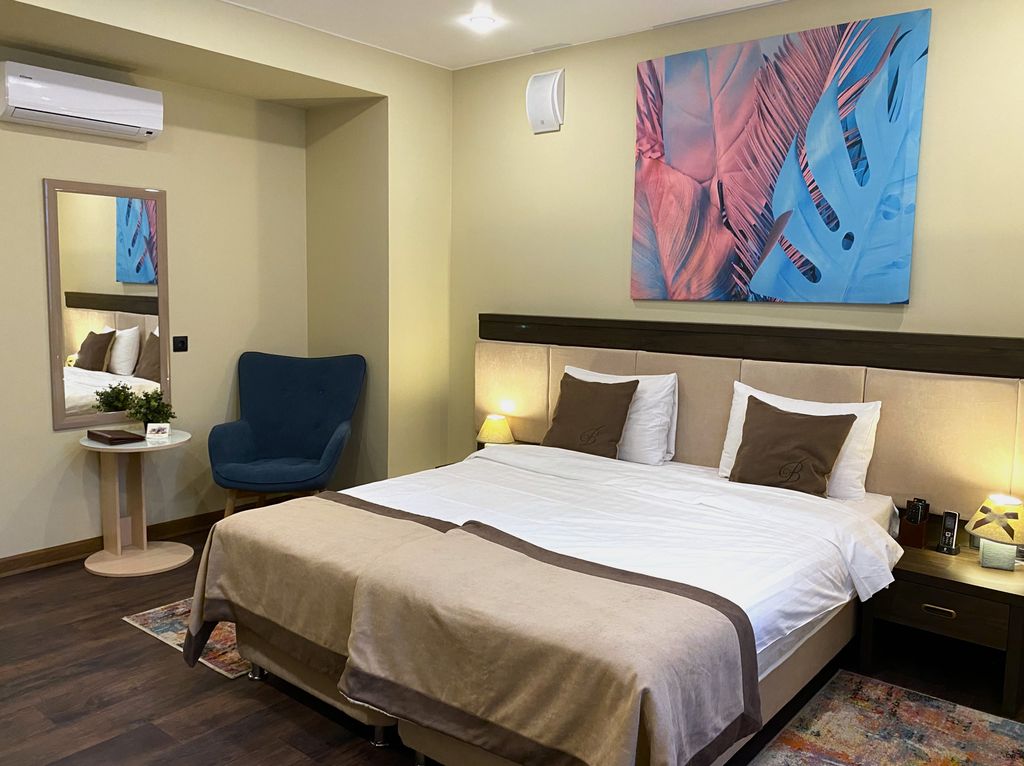 Двухместный номер с 1 кроватью люкс с сауной