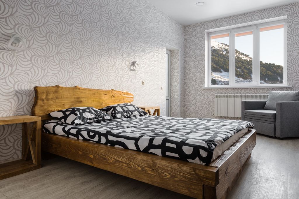 Двухместный номер с 1 кроватью и видом на горы