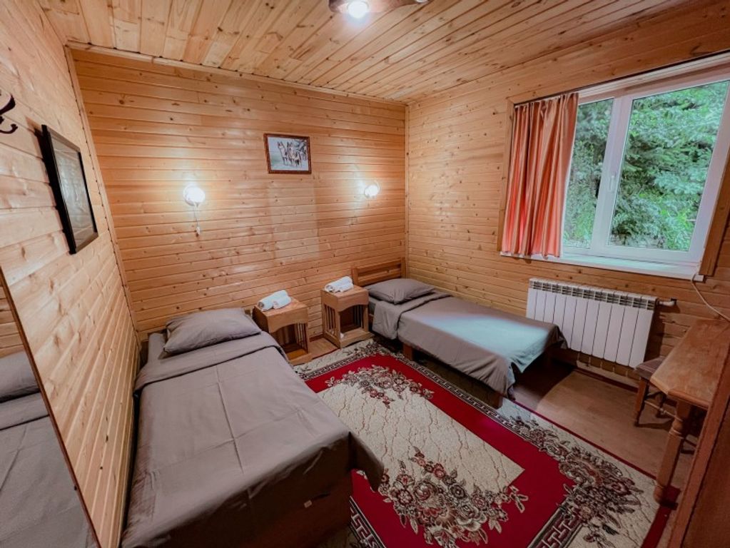 Двухместный номер с 2 отдельными кроватями бюджетный с видом на лес