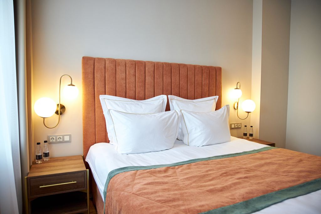 Двухместный номер с 1 кроватью Студио с одной кроватью размера King-Size | Вид на Неву