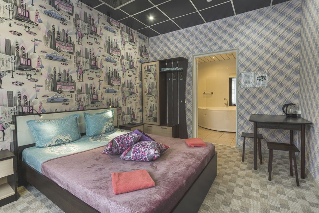 Двухместный номер с 1 кроватью люкс с джакузи