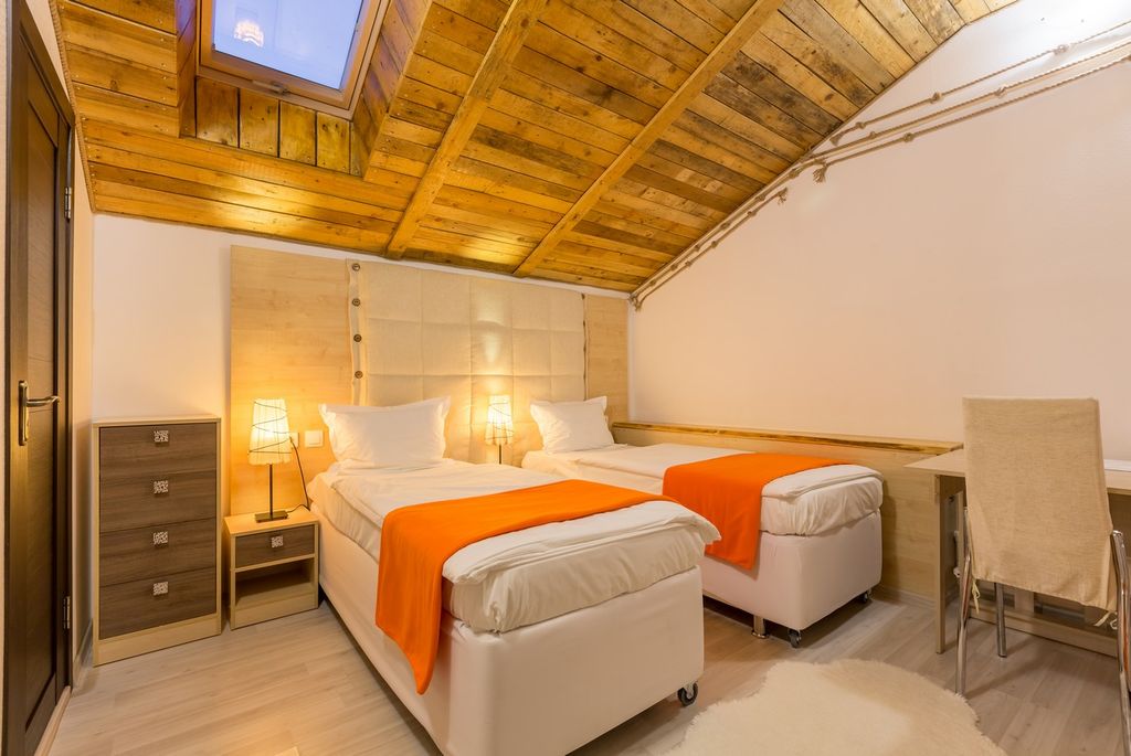 Двухместный номер с 1 кроватью стандарт с мансардой и кондиционером