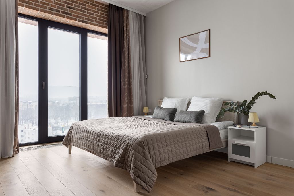 Апартаменты Deluxe для 4-х гостей с видом на город