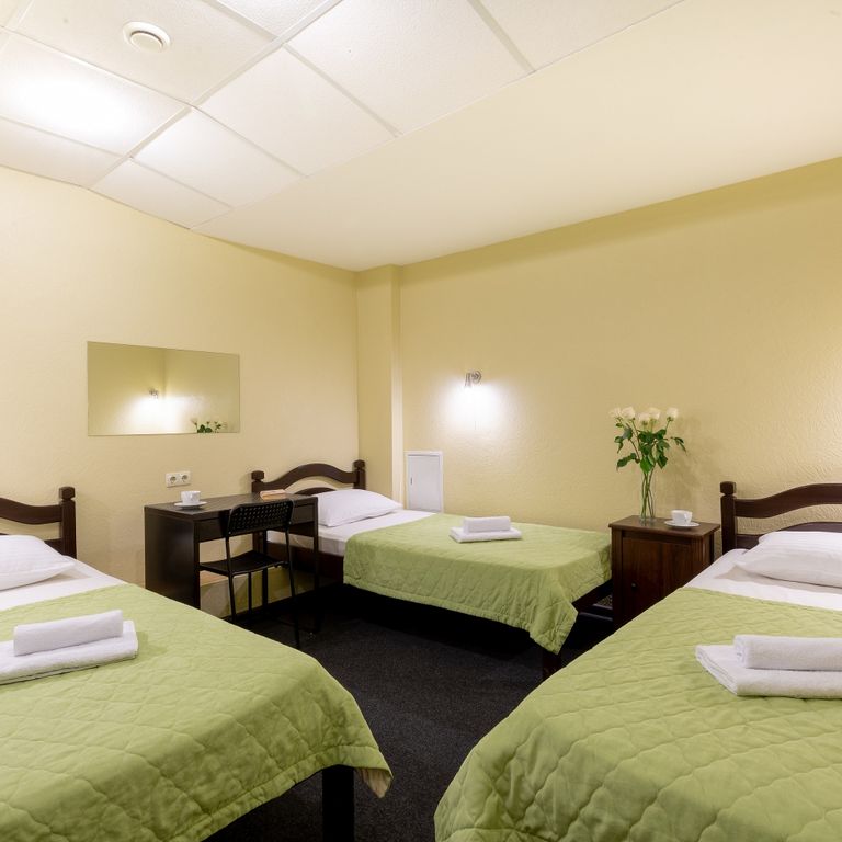 Трёхместный номер эконом на цокольном этаже