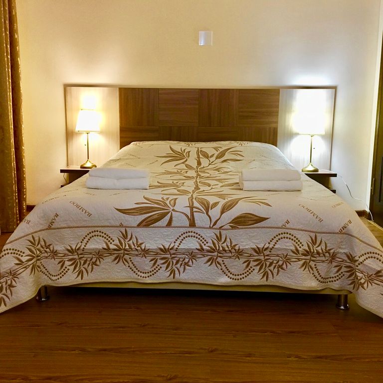 Трёхместный номер с балконом - двуспальная кровать и раскладное кресло