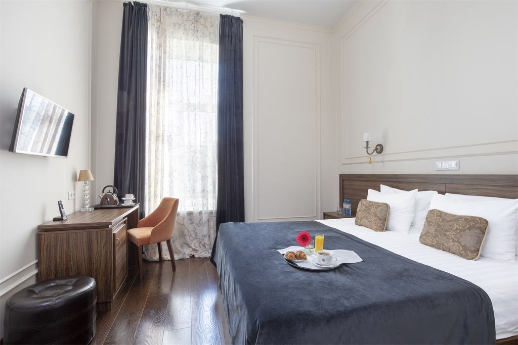 Двухместный номер с 1 кроватью или 2 раздельными комфорт с видом на Фонтанку