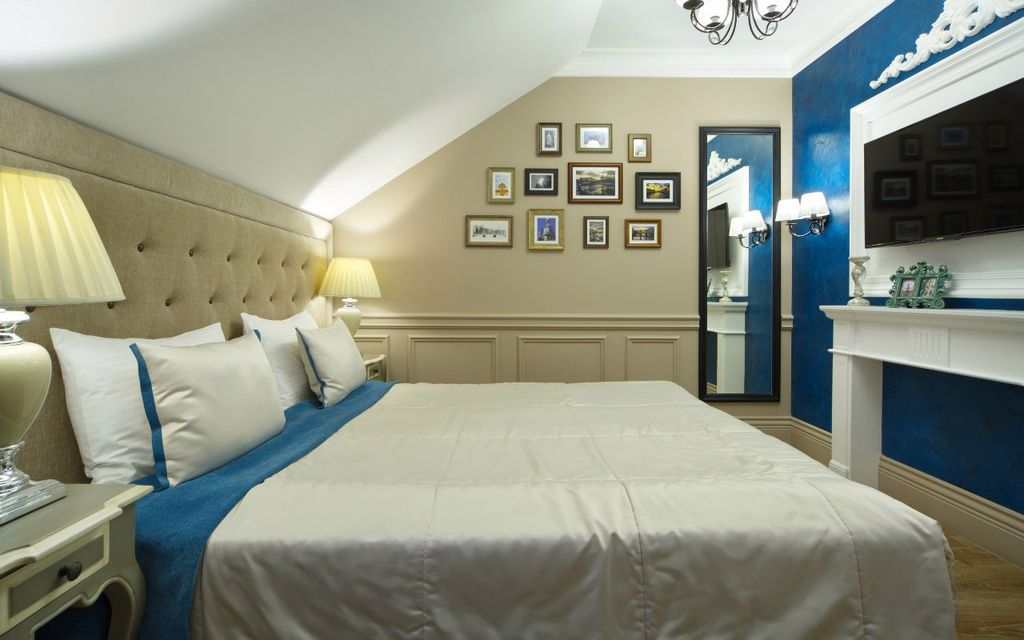 Двухместный номер с 1 кроватью или 2 раздельными комфорт мансарда